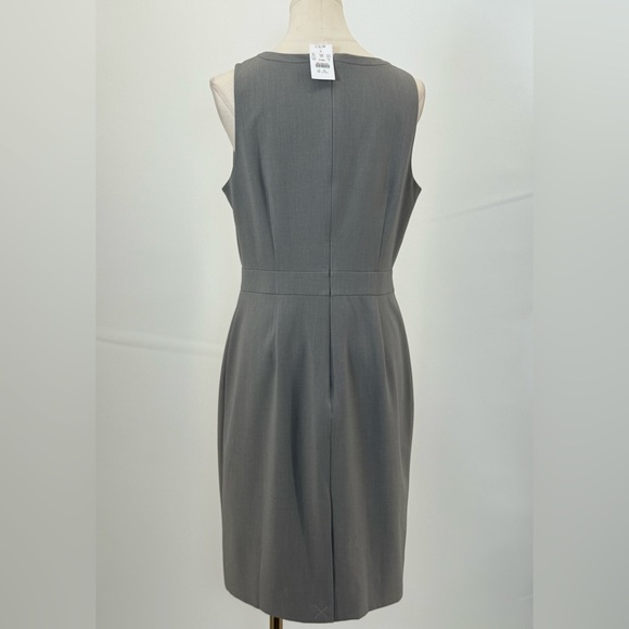 J.Crew Classic Seamed Sheath Sleeveless  Elegant Tailored Work Office Midi Dress - Picture 3 of 12